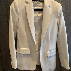 Elizabeth and James white blazer/suit jacket.